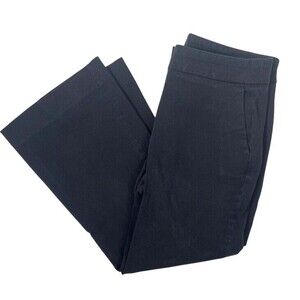 J. Crew Hayden Kickout Crop Black Cotton Khaki Pants Office Career Capsule 6